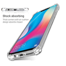 Ladda upp bild till gallerivisning, Moozy Shock Proof Silicone Case for Huawei Mate 20 Lite - Transparent Crystal Clear Phone Case Soft TPU Cover