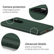 Ladda upp bild till gallerivisning, Moozy Minimalist Series Silicone Case for Xiaomi Redmi Note 8 Pro, Midnight Green - Matte Finish Slim Soft TPU Cover