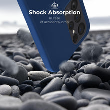 Load image into Gallery viewer, Moozy Lifestyle. Silicone Case for Samsung S23 Ultra, Midnight Blue - Liquid Silicone Lightweight Cover with Matte Finish and Soft Microfiber Lining, Premium Silicone Case