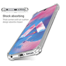 Ladda upp bild till gallerivisning, Moozy Shock Proof Silicone Case for Samsung M30 - Transparent Crystal Clear Phone Case Soft TPU Cover