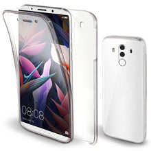 Ladda upp bild till gallerivisning, Moozy 360 Degree Case for Huawei Mate 10 Pro - Transparent Full body Slim Cover - Hard PC Back and Soft TPU Silicone Front