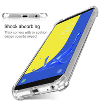 Ladda upp bild till gallerivisning, Moozy Shock Proof Silicone Case for Samsung J6, Galaxy J6 2018 - Transparent Crystal Clear Phone Case Soft TPU Cover
