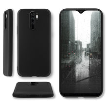 Load image into Gallery viewer, Moozy Minimalist Series Silicone Case for Xiaomi Redmi Note 8 Pro, Black - Matte Finish Slim Soft TPU Cover