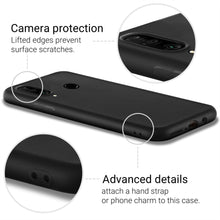 Ladda upp bild till gallerivisning, Moozy Lifestyle. Designed for Huawei P30 Lite Case, Black - Liquid Silicone Cover with Matte Finish and Soft Microfiber Lining