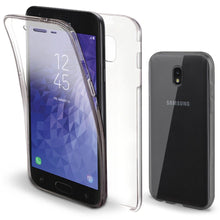 Ladda upp bild till gallerivisning, Moozy 360 Degree Case for Samsung J7 2018 - Transparent Full body Slim Cover - Hard PC Back and Soft TPU Silicone Front