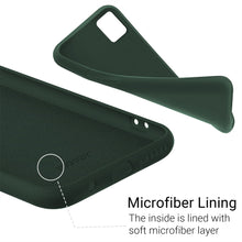 Load image into Gallery viewer, Moozy Lifestyle. Designed for Samsung A51 Case, Dark Green - Liquid Silicone Cover with Matte Finish and Soft Microfiber Lining