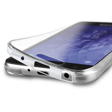 Ladda upp bild till gallerivisning, Moozy 360 Degree Case for Samsung J7 2018 - Transparent Full body Slim Cover - Hard PC Back and Soft TPU Silicone Front