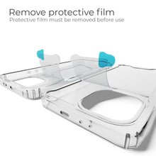 Load image into Gallery viewer, Moozy Xframe Shockproof Case for Xiaomi Mi 11 - Transparent Rim Case, Double Colour Clear Hybrid Cover with Shock Absorbing TPU Rim