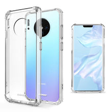 Ladda upp bild till gallerivisning, Moozy Shock Proof Silicone Case for Huawei Mate 30 Pro - Transparent Crystal Clear Phone Case Soft TPU Cover
