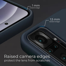 Ladda upp bild till gallerivisning, Moozy Lifestyle. Silicone Case for Xiaomi Redmi Note 10 Pro, Note 10 Pro Max, Midnight Blue - Liquid Silicone Lightweight Cover with Matte Finish