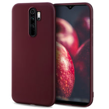 Load image into Gallery viewer, Moozy Minimalist Series Silicone Case for Xiaomi Redmi Note 8 Pro, Wine Red - Matte Finish Slim Soft TPU Cover