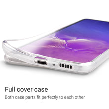 Carica l'immagine nel visualizzatore di Gallery, Moozy 360 Degree Case for Samsung S10 Lite - Transparent Full body Slim Cover - Hard PC Back and Soft TPU Silicone Front