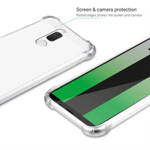 Ladda upp bild till gallerivisning, Moozy Shock Proof Silicone Case for Huawei Mate 10 Lite - Transparent Crystal Clear Phone Case Soft TPU Cover