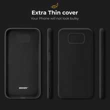 Carica l'immagine nel visualizzatore di Gallery, Moozy Minimalist Series Silicone Case for Xiaomi Poco X3 Pro and X3 NFC, Black - Matte Finish Lightweight Mobile Phone Case Slim Soft Protective TPU Cover with Matte Surface
