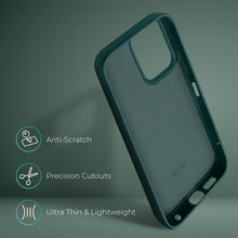 Cargar imagen en el visor de la galería, Moozy Lifestyle. Silicone Case for Samsung A13 4G, Dark Green - Liquid Silicone Lightweight Cover with Matte Finish and Soft Microfiber Lining, Premium Silicone Case