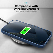 Load image into Gallery viewer, Moozy Lifestyle. Silicone Case for Samsung S23 Ultra, Midnight Blue - Liquid Silicone Lightweight Cover with Matte Finish and Soft Microfiber Lining, Premium Silicone Case