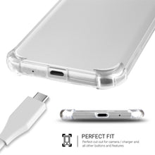 Ladda upp bild till gallerivisning, Moozy Shock Proof Silicone Case for Xiaomi Redmi 6A - Transparent Crystal Clear Phone Case Soft TPU Cover