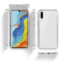 Ladda upp bild till gallerivisning, Moozy Shock Proof Silicone Case for Huawei P30 Lite - Transparent Crystal Clear Phone Case Soft TPU Cover