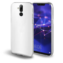 Ladda upp bild till gallerivisning, Moozy 360 Degree Case for Huawei Mate 20 Lite - Full body Front and Back Slim Clear Transparent TPU Silicone Gel Cover