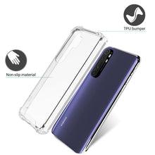 Lade das Bild in den Galerie-Viewer, Moozy Shock Proof Silicone Case for Xiaomi Mi Note 10 Lite - Transparent Crystal Clear Phone Case Soft TPU Cover