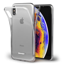 Carica l'immagine nel visualizzatore di Gallery, Moozy 360 Degree Case for iPhone X, iPhone XS - Full body Front and Back Slim Clear Transparent TPU Silicone Gel Cover
