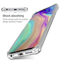 Ladda upp bild till gallerivisning, Moozy Shock Proof Silicone Case for Huawei P30 - Transparent Crystal Clear Phone Case Soft TPU Cover