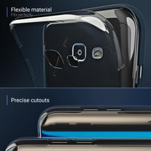 Carica l'immagine nel visualizzatore di Gallery, Moozy 360 Degree Case for Samsung A3 2017 - Full body Front and Back Slim Clear Transparent TPU Silicone Gel Cover