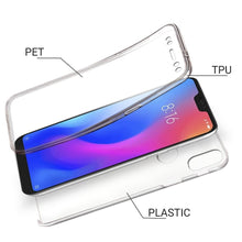 Afbeelding in Gallery-weergave laden, Moozy 360 Degree Case for Xiaomi Mi A2 Lite, Redmi 6 Pro - Transparent Full body Slim Cover - Hard PC Back and Soft TPU Silicone Front
