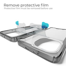 Load image into Gallery viewer, Moozy Xframe Shockproof Case for Xiaomi Mi 11 - Black Rim Transparent Case, Double Colour Clear Hybrid Cover with Shock Absorbing TPU Rim