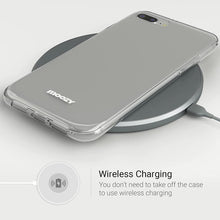 Carica l'immagine nel visualizzatore di Gallery, Moozy 360 Degree Case for iPhone 8 Plus, iPhone 7 Plus - Full body Front and Back Slim Clear Transparent TPU Silicone Gel Cover