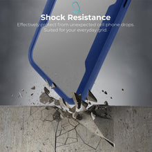 Ladda upp bild till gallerivisning, Moozy 360 Case for Samsung S22 Ultra - Blue Rim Transparent Case, Full Body Double-sided Protection, Cover with Built-in Screen Protector