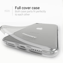 Carica l'immagine nel visualizzatore di Gallery, Moozy 360 Degree Case for iPhone SE 2020, iPhone 8, iPhone 7 - Full body Front and Back Slim Clear Transparent TPU Silicone Gel Cover