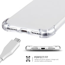 Ladda upp bild till gallerivisning, Moozy Shock Proof Silicone Case for Xiaomi Mi 8 - Transparent Crystal Clear Phone Case Soft TPU Cover