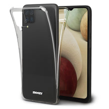 Carica l'immagine nel visualizzatore di Gallery, Moozy 360 Degree Case for Samsung A12 - Full body Front and Back Slim Clear Transparent TPU Silicone Gel Cover