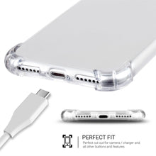Ladda upp bild till gallerivisning, Moozy Shock Proof Silicone Case for Xiaomi Redmi 5 - Transparent Crystal Clear Phone Case Soft TPU Cover