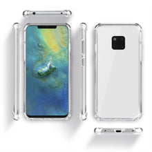 Ladda upp bild till gallerivisning, Moozy Shock Proof Silicone Case for Huawei Mate 20 Pro - Transparent Crystal Clear Phone Case Soft TPU Cover