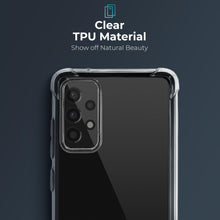 Charger l'image dans la galerie, Moozy Shockproof Silicone Case for Samsung A13 4G - Transparent Case with Shock Absorbing 3D Corners Crystal Clear Protective Phone Case Soft TPU Silicone Cover
