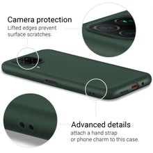 Ladda upp bild till gallerivisning, Moozy Lifestyle. Designed for Huawei P40 Lite Case, Dark Green - Liquid Silicone Cover with Matte Finish and Soft Microfiber Lining