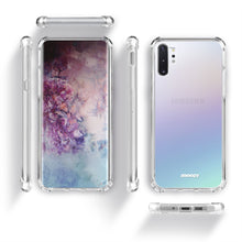 Load image into Gallery viewer, Moozy Shock Proof Silicone Case for Samsung Note 10 Plus - Transparent Crystal Clear Phone Case Soft TPU Cover