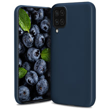 Load image into Gallery viewer, Moozy Lifestyle. Designed for Samsung A12 Case, Midnight Blue - Liquid Silicone Lightweight Cover with Matte Finish