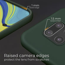 Cargar imagen en el visor de la galería, Moozy Lifestyle. Case for Xiaomi Redmi Note 9S, Redmi Note 9 Pro, Dark Green - Liquid Silicone Cover with Matte Finish and Soft Microfiber Lining