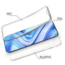 Załaduj obraz do przeglądarki galerii, Moozy 360 Degree Case for Xiaomi Redmi Note 9S, Xiaomi Redmi Note 9 Pro - Transparent Full body Slim Cover - Hard PC Back and Soft TPU Silicone Front