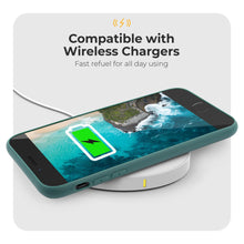 Afbeelding in Gallery-weergave laden, Moozy Minimalist Series Silicone Case for iPhone SE 2020, iPhone 8 and iPhone 7, Blue Grey - Matte Finish Slim Soft TPU Cover