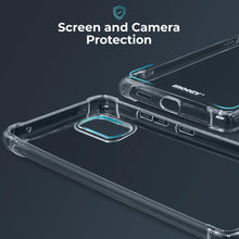 Carica l'immagine nel visualizzatore di Gallery, Moozy Shock Proof Silicone Case for Xiaomi Mi 10 Lite 5G - Transparent Crystal Clear Phone Case Soft TPU Cover