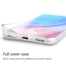 Load image into Gallery viewer, Moozy 360 Degree Case for Xiaomi Mi 9 Lite, Mi A3 Lite - Transparent Full body Slim Cover - Hard PC Back and Soft TPU Silicone Front