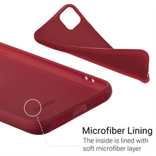 Carica l'immagine nel visualizzatore di Gallery, Moozy Lifestyle. Designed for iPhone 11 Case, Vintage Pink - Liquid Silicone Cover with Matte Finish and Soft Microfiber Lining