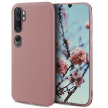 Afbeelding in Gallery-weergave laden, Moozy Minimalist Series Silicone Case for Xiaomi Mi Note 10, Xiaomi Mi Note 10 Pro, Rose Beige - Matte Finish Slim Soft TPU Cover