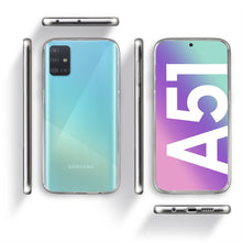 Carica l'immagine nel visualizzatore di Gallery, Moozy 360 Degree Case for Samsung A51 - Transparent Full body Slim Cover - Hard PC Back and Soft TPU Silicone Front