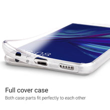 Carica l'immagine nel visualizzatore di Gallery, Moozy 360 Degree Case for Huawei P Smart Plus 2019, Honor 20 Lite - Transparent Full body Slim Cover - Hard PC Back and Soft TPU Silicone Front