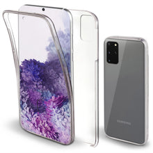 Carica l'immagine nel visualizzatore di Gallery, Moozy 360 Degree Case for Samsung S20 FE - Transparent Full body Slim Cover - Hard PC Back and Soft TPU Silicone Front